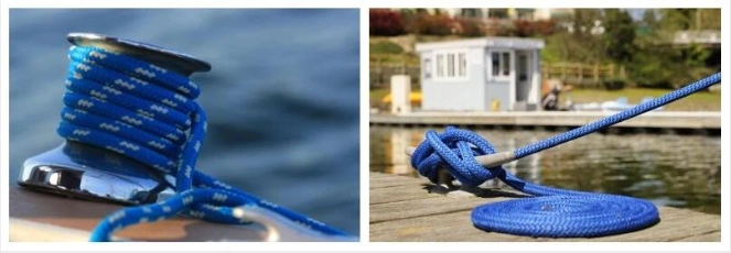 Multi Colors 1/4" - 1" doppia corda di nylon intrecciata corda di vela corda di ormeggio barca 1