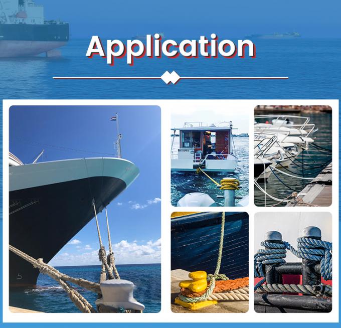 Polipropilene in PP bianco ad alta resistenza 8 fili di 64 mm per le corde marine 12