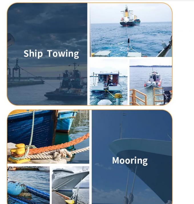 Poliestere 8 12 strato Elastico Marina Ancoraggio Ship Rope 100mm Prezzo 5