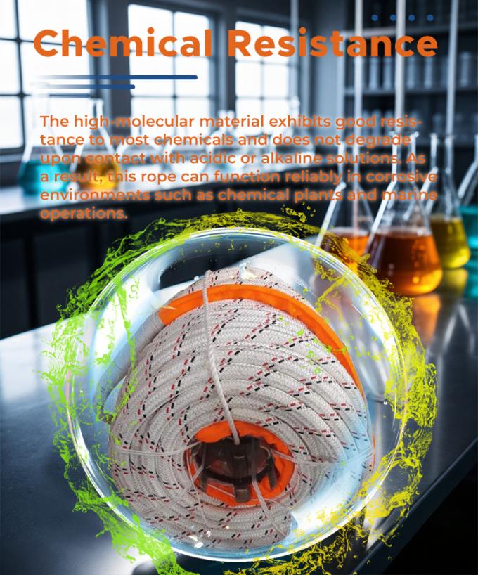 Giacca di poliestere a doppia treccia ad alta resistenza con corda di traino Uhmwpe Marine 3