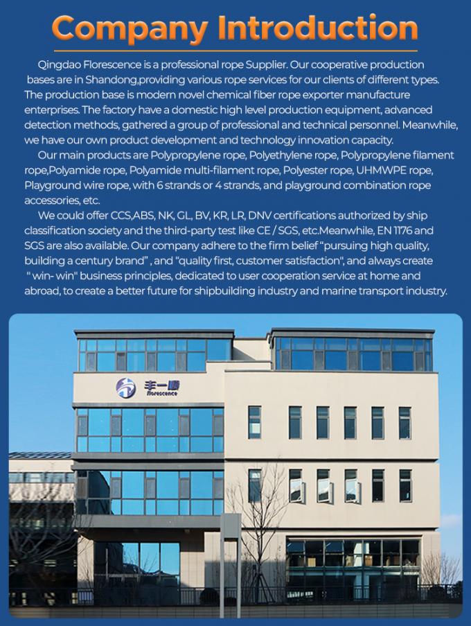 Giacca di poliestere a doppia treccia ad alta resistenza con corda di traino Uhmwpe Marine 7