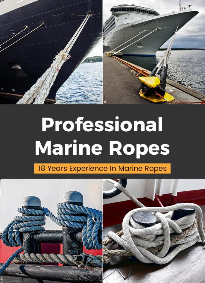 Corda di ormeggio in nylon a doppia trama ancoraggio marino / rimorchio 2"x220m 4