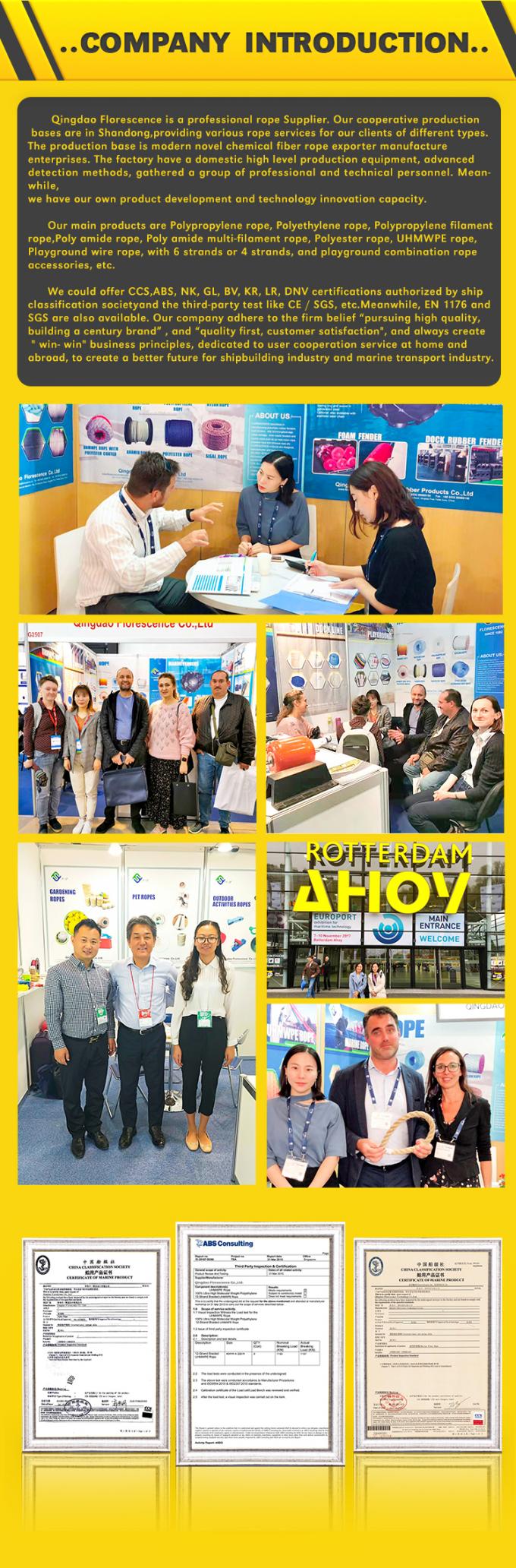 Corda di ormeggio in nylon a doppia trama ancoraggio marino / rimorchio 2"x220m 7