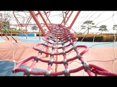 Combination Rope Web Playground Climbing Net Anti UV With Steel Core