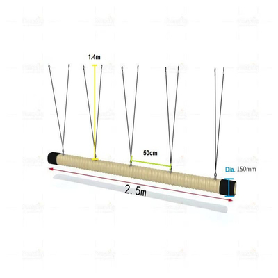 muffa sabbiosa 120mm*2.5m del ponte di attaccatura del campo da giuoco anti per i bambini