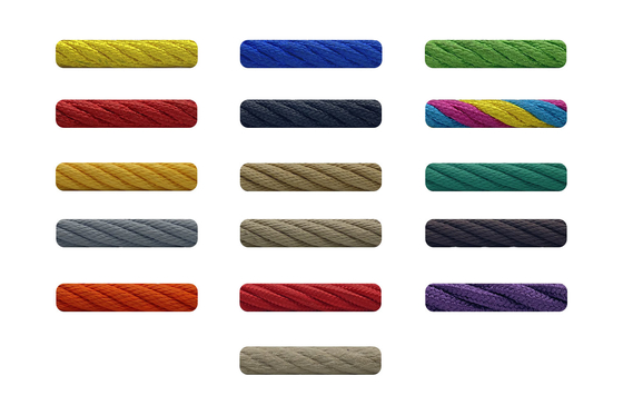 Fibra con nucleo di acciaio corda combinata per il parco giochi 16 mm corda da arrampicata colorata per bambini