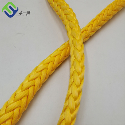 12 fili hanno intrecciato la corda di rimorchio ad alta resistenza di UHMWPE per Marine Mooring