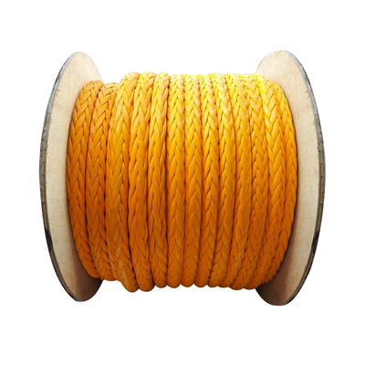 Corda di attracco UHMWPE per navi a 12 fili di alta trazione 28 mm-96 mm