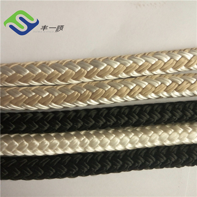 Doppia corda di nylon intrecciata molle 1/4" - 1" corda di attracco della barca per la giuntura intrecciata