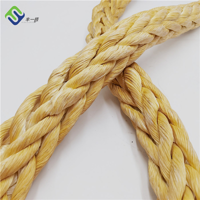 Corda UHMWPE sintetico Tow Rope del filo UHMWPE della barca 12 18mm per il marinaio
