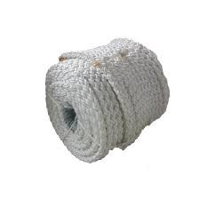 Corda di monofilamento bianco in PP da 60 mm x 100 m con 8 fili per ormeggiamento delle navi