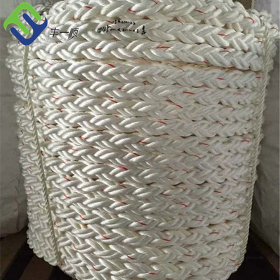 Marine Hawser Line 8 Strand Polyester Rope 48mmx220m Con 1,8m Spliced Eye