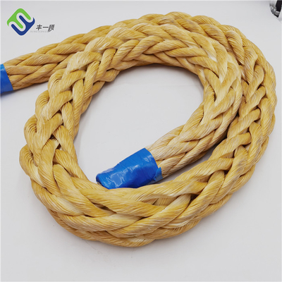 Colore 12 fili UHMWPE cavo corda intrecciata per tirare 32 mm