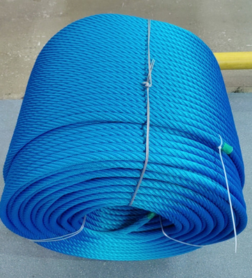6x8 FC PP Multifilament / Polyester Combination Wire Rope per le corde da arrampicata del parco giochi