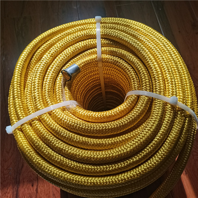 Colore giallo doppio intrecciato 10mmx200m corda UHMWPE con copertura in poliestere