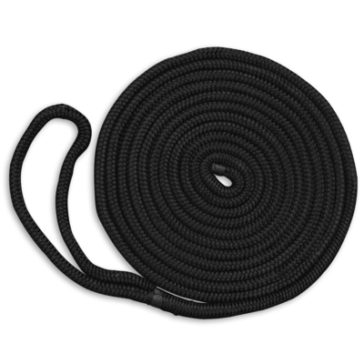 1/2 ′′ X 15 ′′ Dock Lines Marine Double Braided Nylon Dock Line con 12 ′′ Eyelet