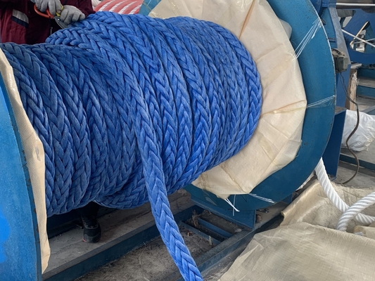 12 fili di UHMWPE corda sintetica corda per nave UHMWPE