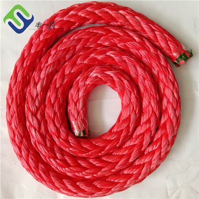 Corde UHMWPE ad alta trazione a 12 fili singole intrecciate 30 mm