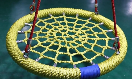 Grigio Verde Colore misto 100cm di diametro 12cm anello Parco giochi Swing di rete con elevata capacità di carico