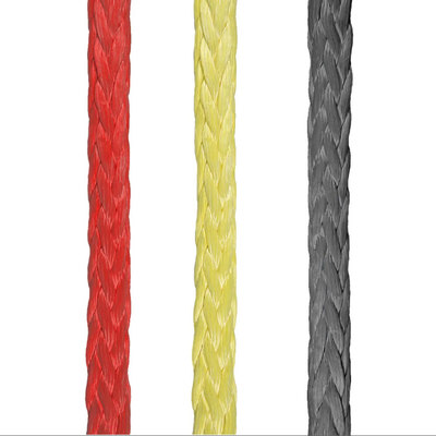Alta resistenza 12 fili intrecciati UHMWPE fibra sintetica filo di filo di cavo di 48 mm di diametro per il rimorchio di navi marine ormeggio sacchetto a cerniera in acciaio
