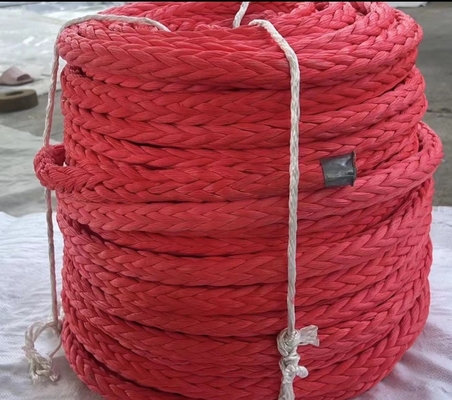 Alta trazione 12 fili intrecciati Uhmwpe corda di ormeggio della nave Vinicolo corda di traino