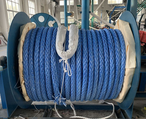 40 mm di diametro 12 fili UHMWPE corda marina con il più alto rapporto tra resistenza e peso per galleggiante pesante servizio di rimorchio e ormeggio