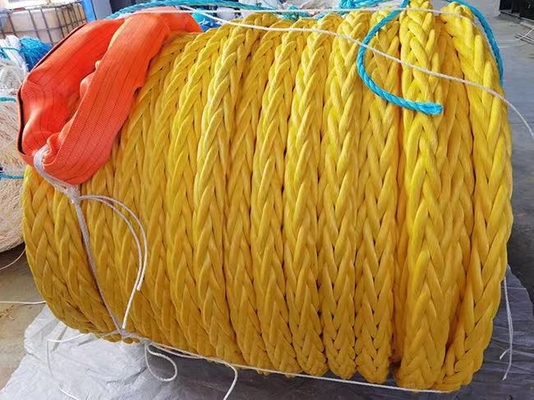Alta trazione 12 fili intrecciati Uhmwpe corda di ormeggio della nave Vinicolo corda di traino