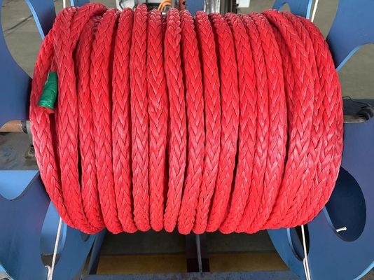 Corde UHMWPE 12 a strato con assorbimento idrico trascurabile, scarsa resistenza al sollevamento e impermeabile per uso marittimo e industriale