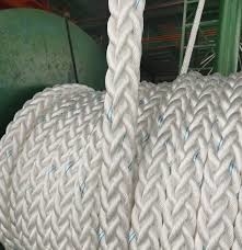 Corde di fibra di nylon bianca 8 fili 50 mm corde di nylon corde per navi