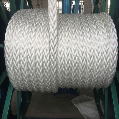 Corde di fibra di nylon bianca 8 fili 50 mm corde di nylon corde per navi