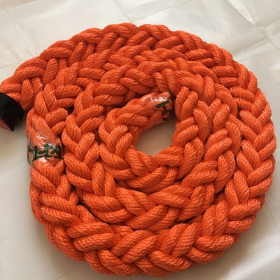 8 fili di poliestere PP misto di coda di ormeggio marino corda 64 mm 72 mm 80 mm con 11m di lunghezza