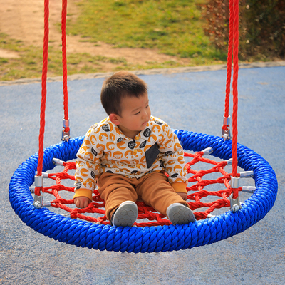 Colore rosso/azzurro personalizzato Nido d'uccello a dondolo Rete a dondolo commerciale per bambini Parco giochi