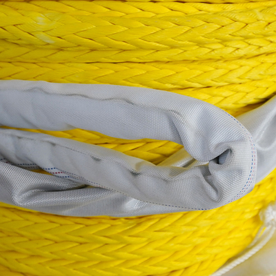Corde marine UHMWPE pre-allungamento personalizzate 12 fili 48 mm HMPE Corda di ormeggio per navi