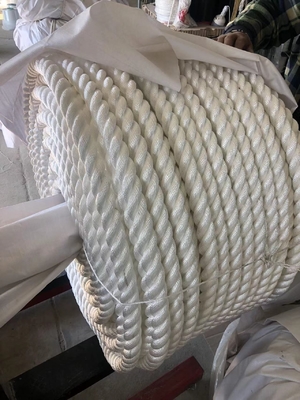 Cima in nylon a tre trefoli poliammide per uso marino 4mm-60mm nero/bianco