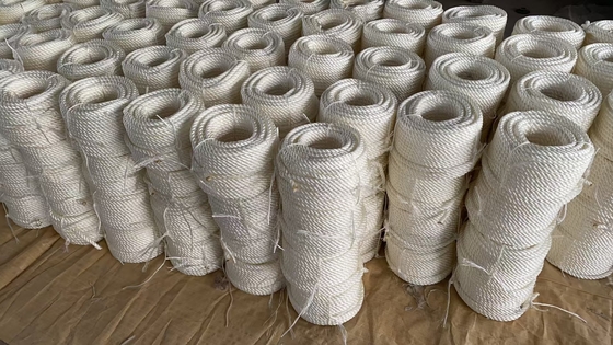Cima in nylon a tre trefoli poliammide per uso marino 4mm-60mm nero/bianco