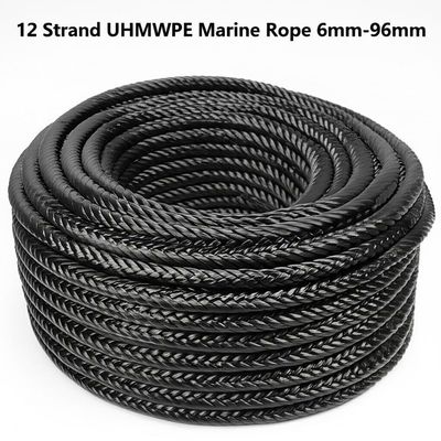 Cima marina in UHMWPE a 12 trefoli da 6mm-96mm per rimorchio ad alta resistenza