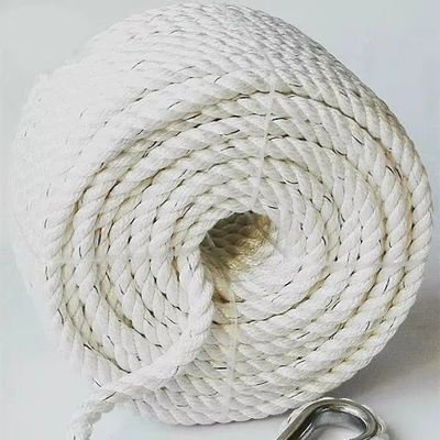 12mm White 3-Strand Polyester Rope for Marine Manual Anchor Winch