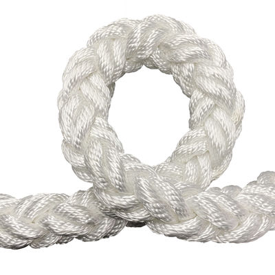 Durable 8 Strand Polyester Mooring Rope 36mm-96mm 220 Coil for Vessel Towing