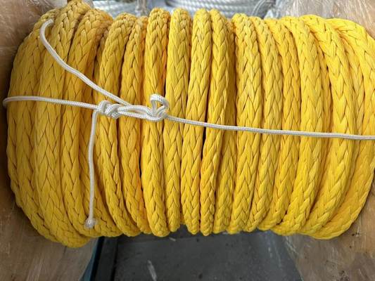 High Quality Winch Wire Rope 12 Strands Synthetic Uhmwpe Rope For Ship Boat