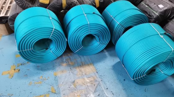 Corda combinata per parco giochi all'aperto intrecciata a 6 trefoli da 500 m per rete da arrampicata