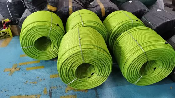 Corda combinata per parco giochi all'aperto intrecciata a 6 trefoli da 500 m per rete da arrampicata