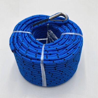 Colore blu 16 strato doppio intrecciato di nylon ancoraggio linea di dock e ancoraggio linea di corda 6mm-60mm vendita calda