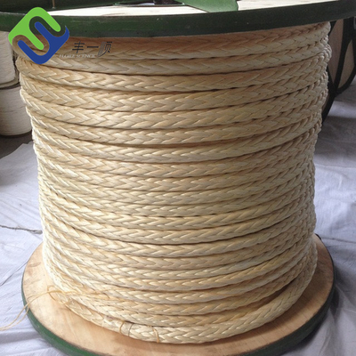 12 il filo ad alta resistenza Uhmwpe ha intrecciato il cavo Tow Mooring Rope For Shipyard