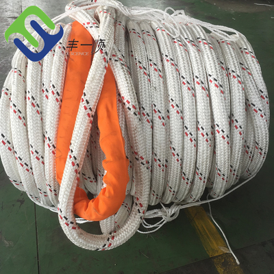 Corde di ancoraggio per rimorchiatori di navi a doppia trama di carbone UHMWPE con copertura in poliestere