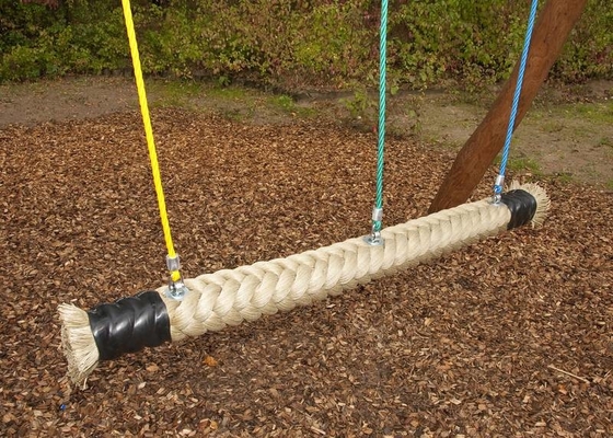 Corda del poliestere del ponte girevole 150mmx2.5m del campo da giuoco di colore della canapa per i bambini