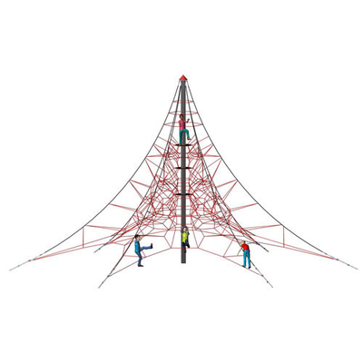 rete rampicante della piramide del campo da giuoco di dimensione su misura 8*8*6m per i bambini