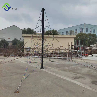 rete rampicante della piramide del campo da giuoco di dimensione su misura 8*8*6m per i bambini