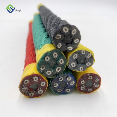 Materiale in poliestere con corda combinata rinforzata stabilizzata ai raggi UV da 16 mm per parco giochi