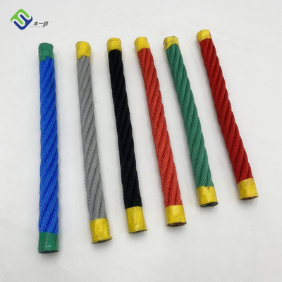 Materiale in poliestere con corda combinata rinforzata stabilizzata ai raggi UV da 16 mm per parco giochi