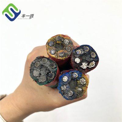 Materiale in poliestere con corda combinata rinforzata stabilizzata ai raggi UV da 16 mm per parco giochi